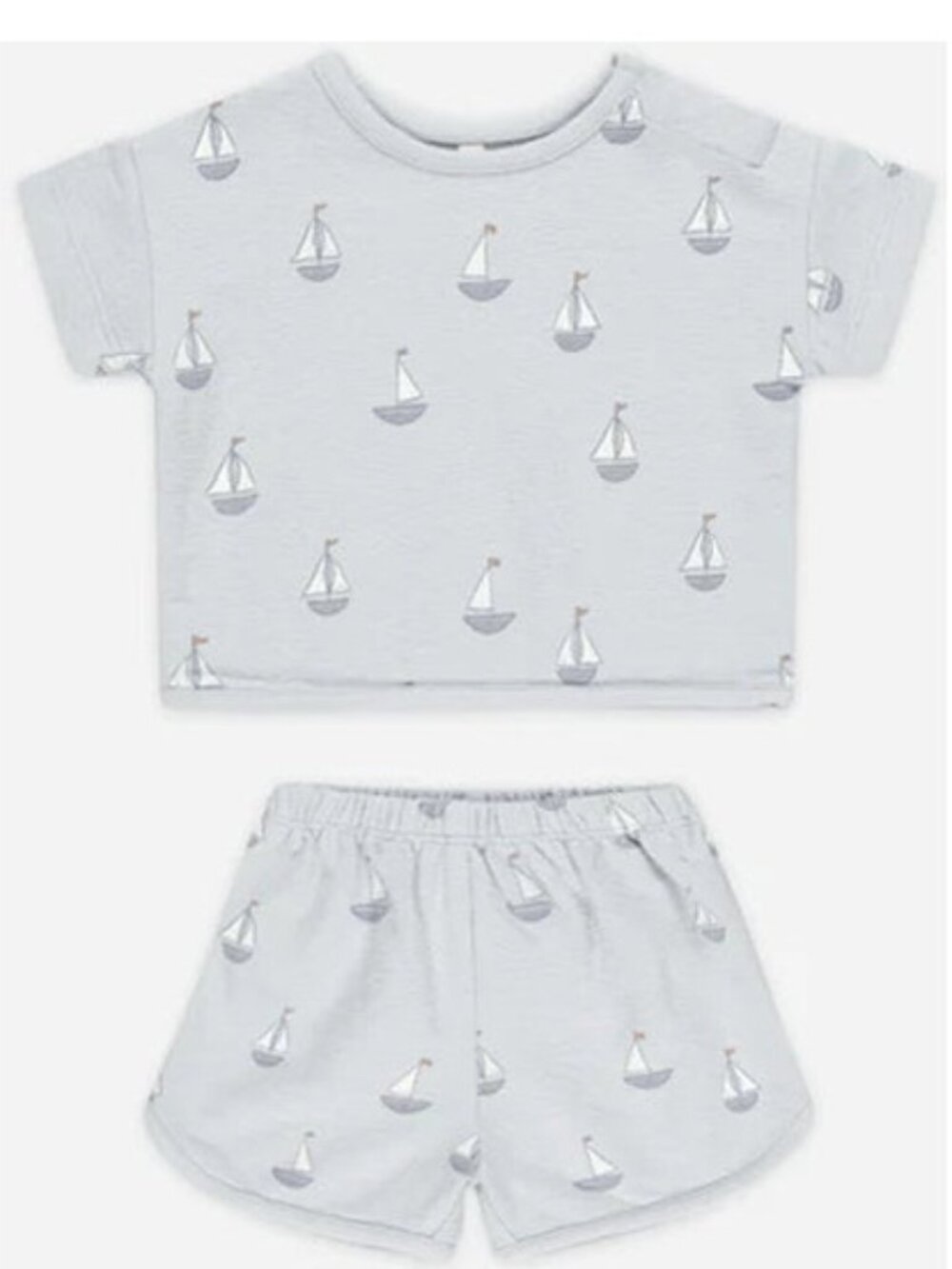QUINCY MAE 2-3y NWT Sailboats 2pc Short Set